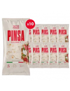 Pinsa Gourmet 230 g - Zestaw 10 sztuk: Soczyste włoskie pieczywo