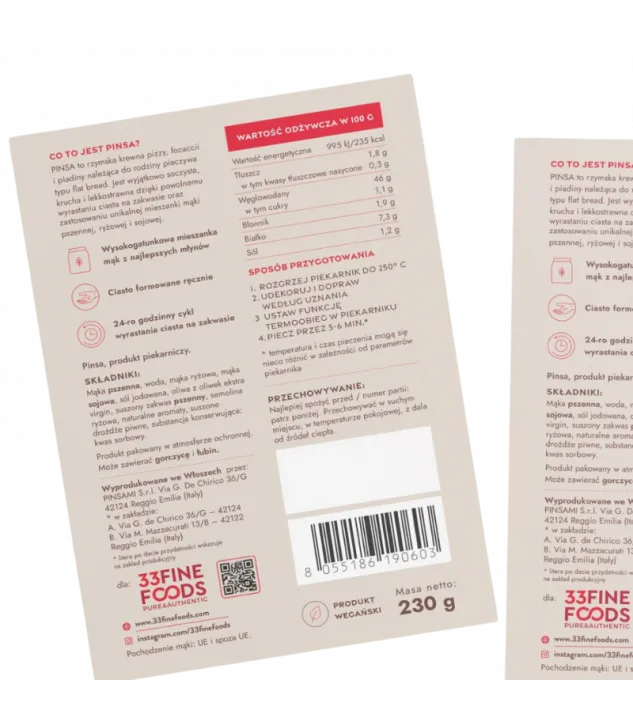 Pinsa Gourmet 230 g - Zestaw 3 sztuk: Soczyste włoskie pieczywo