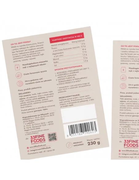 Pinsa Gourmet 230 g - Zestaw 3 sztuk: Soczyste włoskie pieczywo