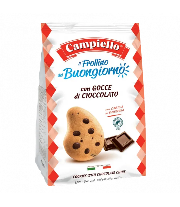 Ciasteczka śniadaniowe z czekoladą Campiello - Tradycja Włoskiego Cukiernictwa