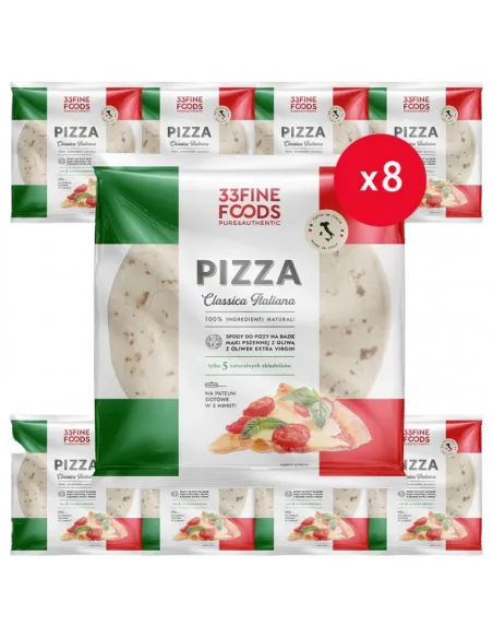 Spody do Pizzy 33 Fine Foods - Włoskie Spody do Pizzy | Zestaw 8 sztuk