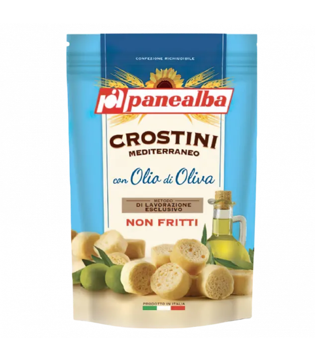 Crostini Mediterraneo Panealba - Włoskie Grzanki z Oliwą z Oliwek