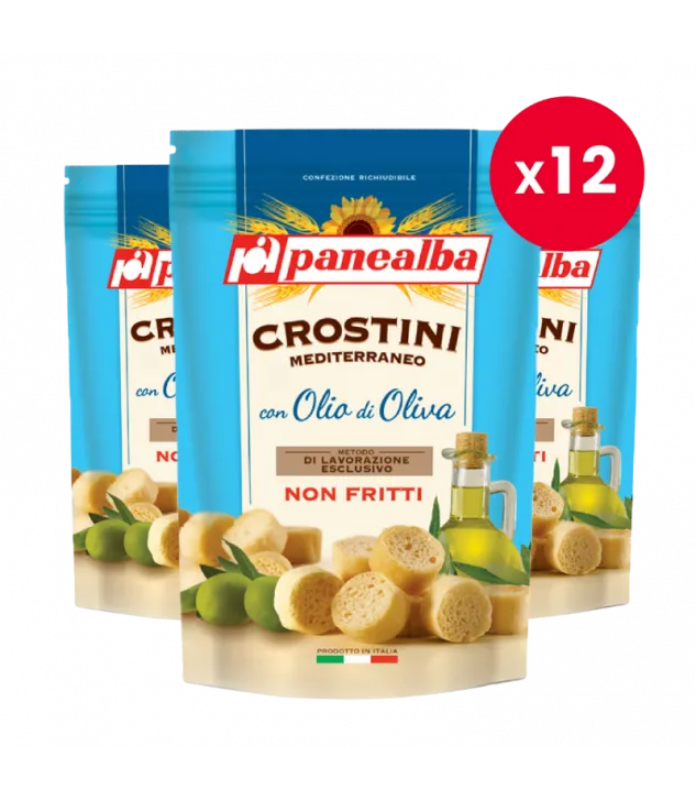 Crostini Mediterraneo Panealba - Włoskie Grzanki z Oliwą z Oliwek