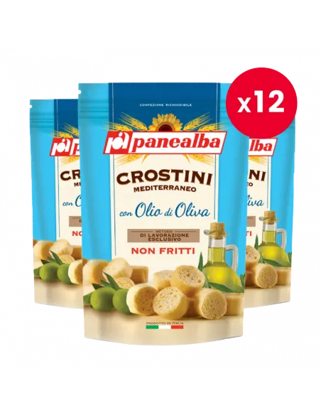 Crostini Mediterraneo Panealba - Włoskie Grzanki z Oliwą z Oliwek