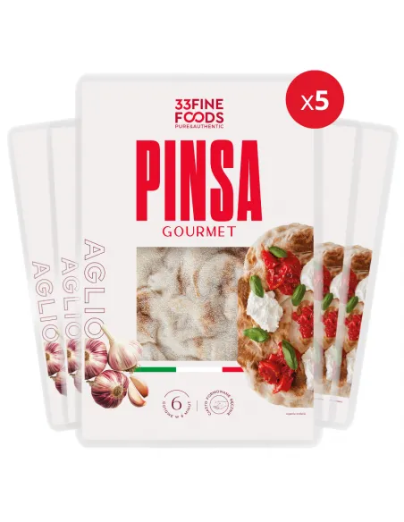 Pinsa Gourmet z Czosnkiem 230g – ZESTAW 5 SZTUK