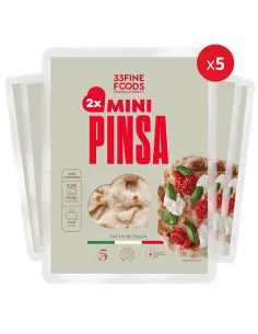 Mini Pinsa Gourmet – Zestaw 5 opakowań (2 x 130 g) | 33 Fine Foods