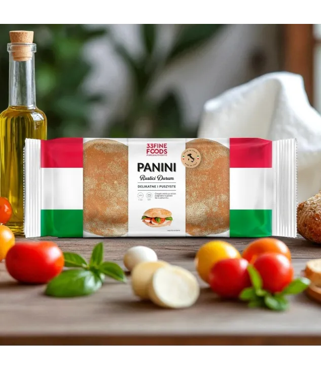 Panini Rustici Durum 170 g – ZESTAW 16 SZTUK | 33 Fine Foods